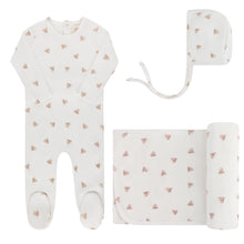 Load image into Gallery viewer, Ely&#39;s &amp; Co Velour Leaf Pattern Collection Take Me Home Set - Ivory Boys