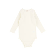 Load image into Gallery viewer, Lil legs Ribbed Long Sleeve Onesie - Off White