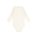 Lil Legs Ribbed Crewneck Onesie - Ivory