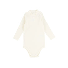 Load image into Gallery viewer, Lil Legs Ribbed Mock Neck Onesie - Ivory