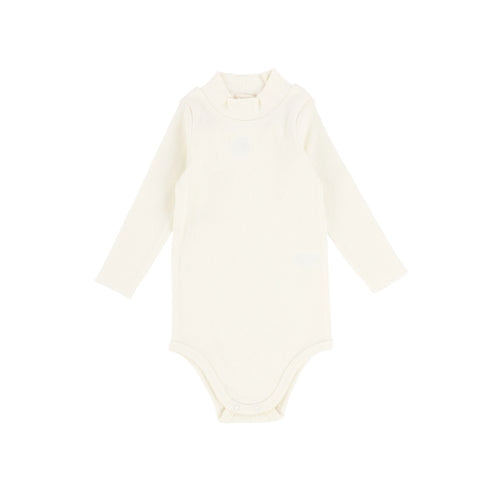 Lil legs Bamboo Mock Neck Onesie - Off White