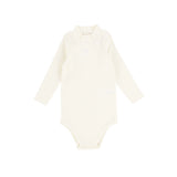 Lil legs Bamboo Mock Neck Onesie - Off White