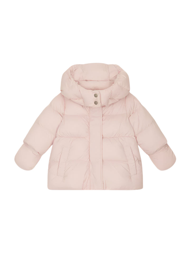 ADD Down Baby Jacket With Detachable Hood - Peony
