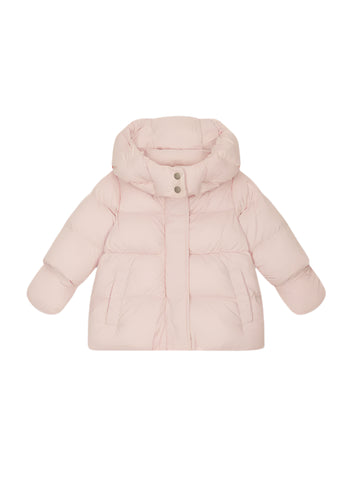 ADD Down Baby Jacket With Detachable Hood - Peony