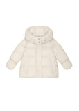 ADD Down Baby Jacket With Detachable Hood - Rice