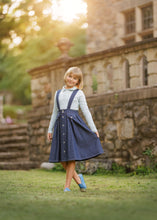 Load image into Gallery viewer, Velvette Label Dark Denim Strap Jumper