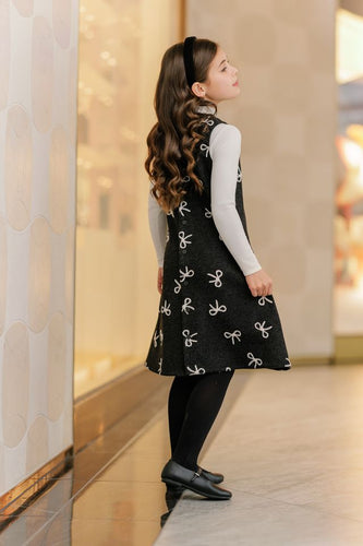 Velvette Label Ivory Bow Dress