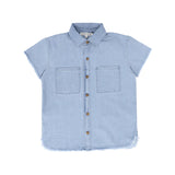 Little Parni K232 Denim Boys Shirt -  Light Blue