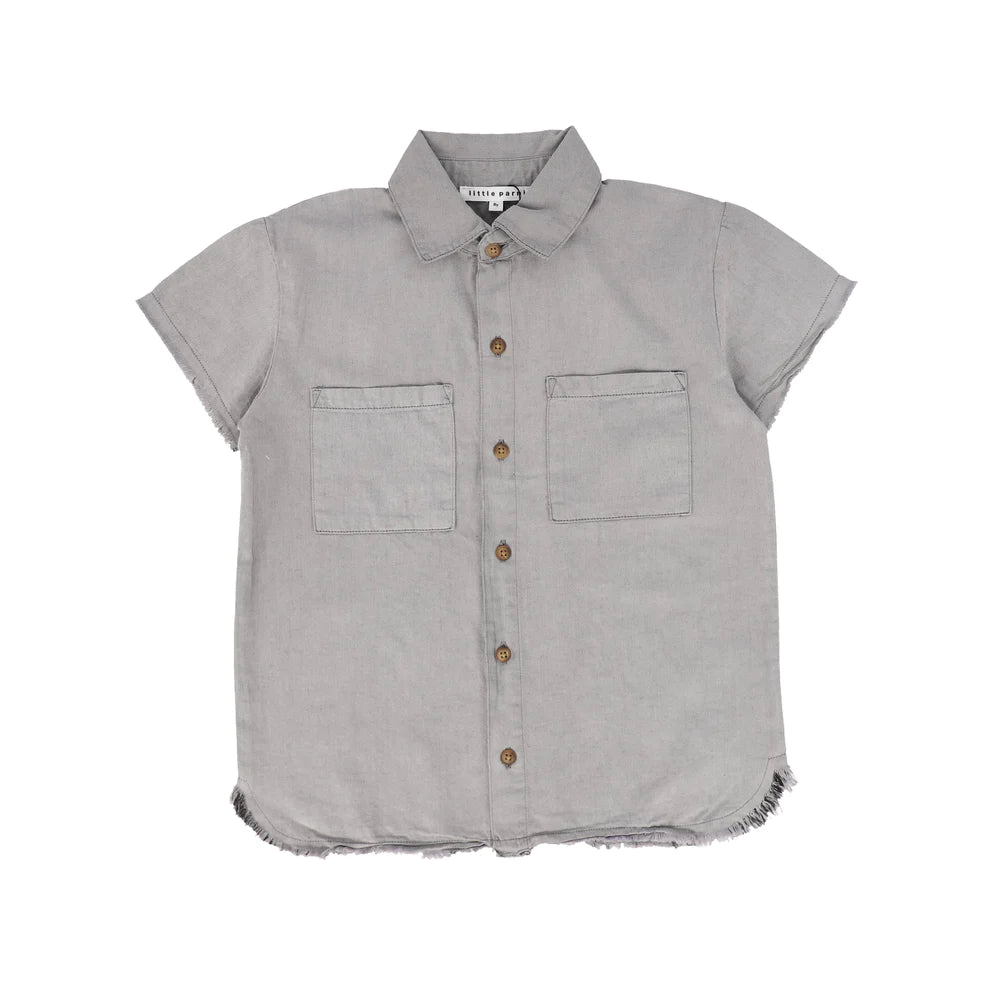 Little Parni K232 Denim Boys Shirt -  Black Denim Wash