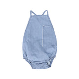 Little Parni K248  Denim Baby Romper - Light Blue