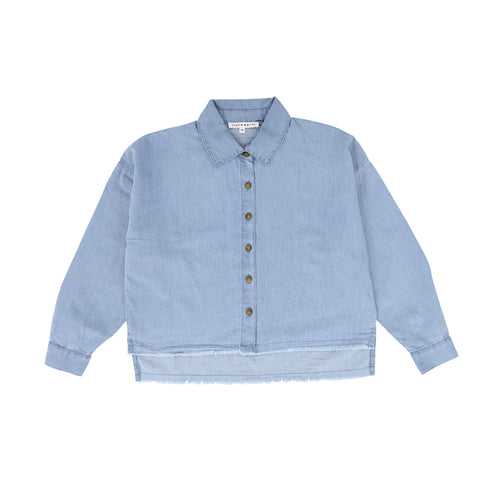 Little Parni K426 Denim Teen Shirt - Light Blue