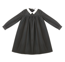 Load image into Gallery viewer, Little Parni Collar Taffeta Dress K453 - Black