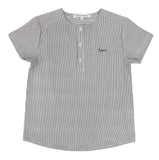 Little Parni Boys Pinstriped Shirt K523 - Black/White
