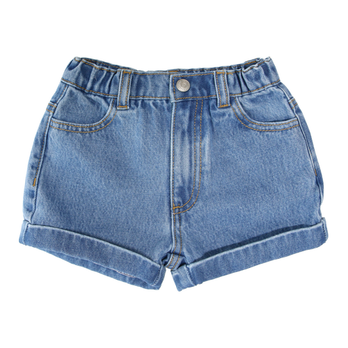 Little Parni Denim Shorts (K609) - Blue Denim
