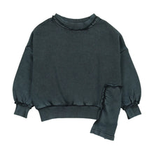 Load image into Gallery viewer, Farren &amp; Me Washed Edge Sweatshirt - Washed Black