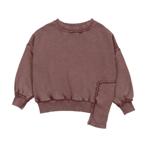 Farren & Me Washed Edge Sweatshirt - Washed Purple