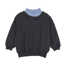 Load image into Gallery viewer, Farren &amp; Me Oversized Turtleneck Sweatshirt - Navy