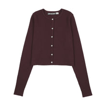 Load image into Gallery viewer, Urban Edge Knit Combo Dress And Cardigan Set - Mulberry