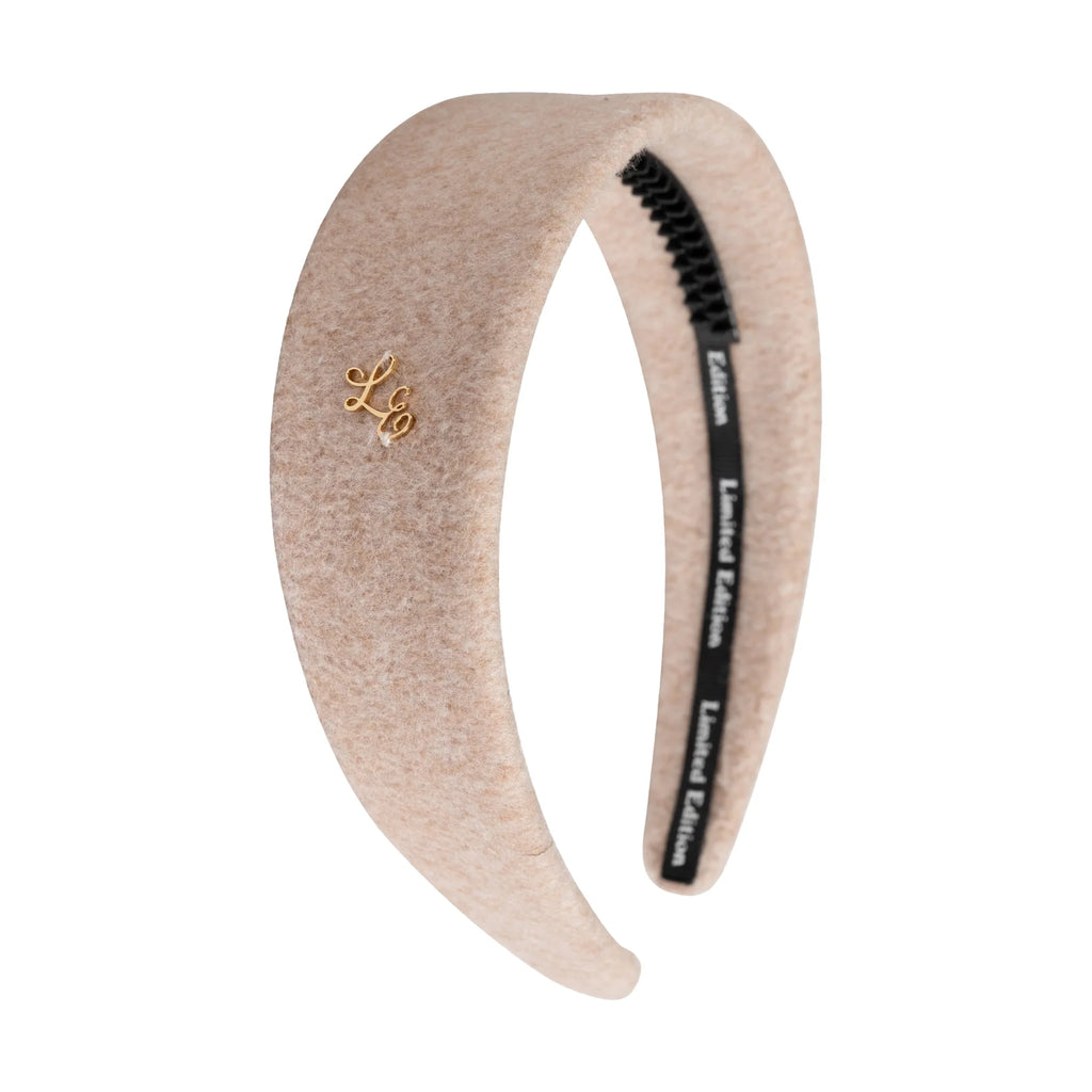 Limited Edition Wide Brushed Wool Headband - Blush