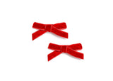 Le Enfant Velvet Baby Bows - Red