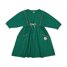 Load image into Gallery viewer, Lil Legs Boating Crew Dress - Electric Green (3/4 Sleeve)