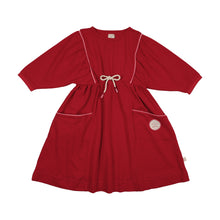 Load image into Gallery viewer, Lil Legs Boating Crew Dress - Red (3/4 Sleeve)