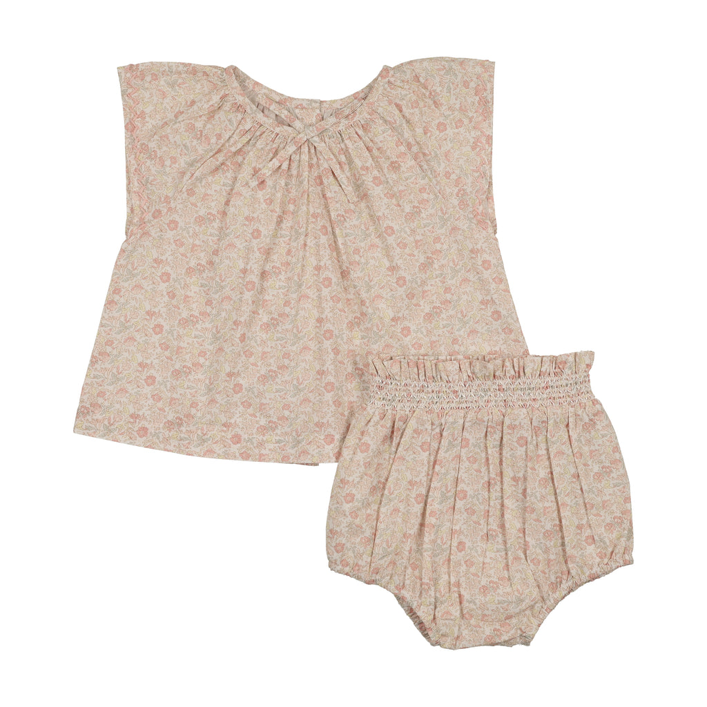 Lil Legs Sunny Blossoms Set - Bud Pink