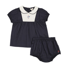 Load image into Gallery viewer, Lil Legs Bib Toddler Set - Navy