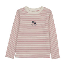 Load image into Gallery viewer, Lil Legs Denim City Girls Tee - Red Stripe (Long Sleeve)