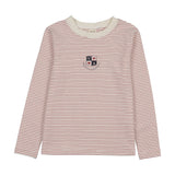Lil Legs Denim City Girls Tee - Red Stripe (Long Sleeve)