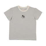 Lil Legs Denim City Girls Tee - Blue Stripe (Short Sleeve)