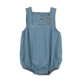 Lil Legs Denim Capsule Boys Romper - Blue Tencel