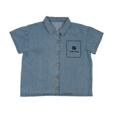 Lil Legs Denim City Shirt - Mid Blue Wash