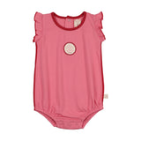 Lil Legs Boating Crew Girls Romper - Fresh Pink