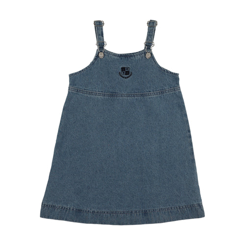 Lil Legs Denim City Jumper - Mid Blue Wash