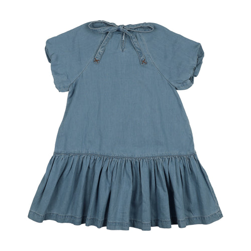 Lil Legs Denim Capsule Dress - Blue Tencel (Short Sleeve)
