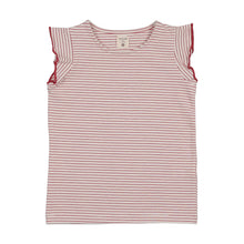 Load image into Gallery viewer, Lil Legs Denim City Flutter Tank - Red Stripe