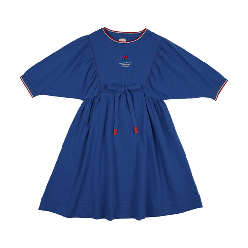 Lil Legs Outer Field Girls Dress  - Electric Blue (3/4 Sleeve)