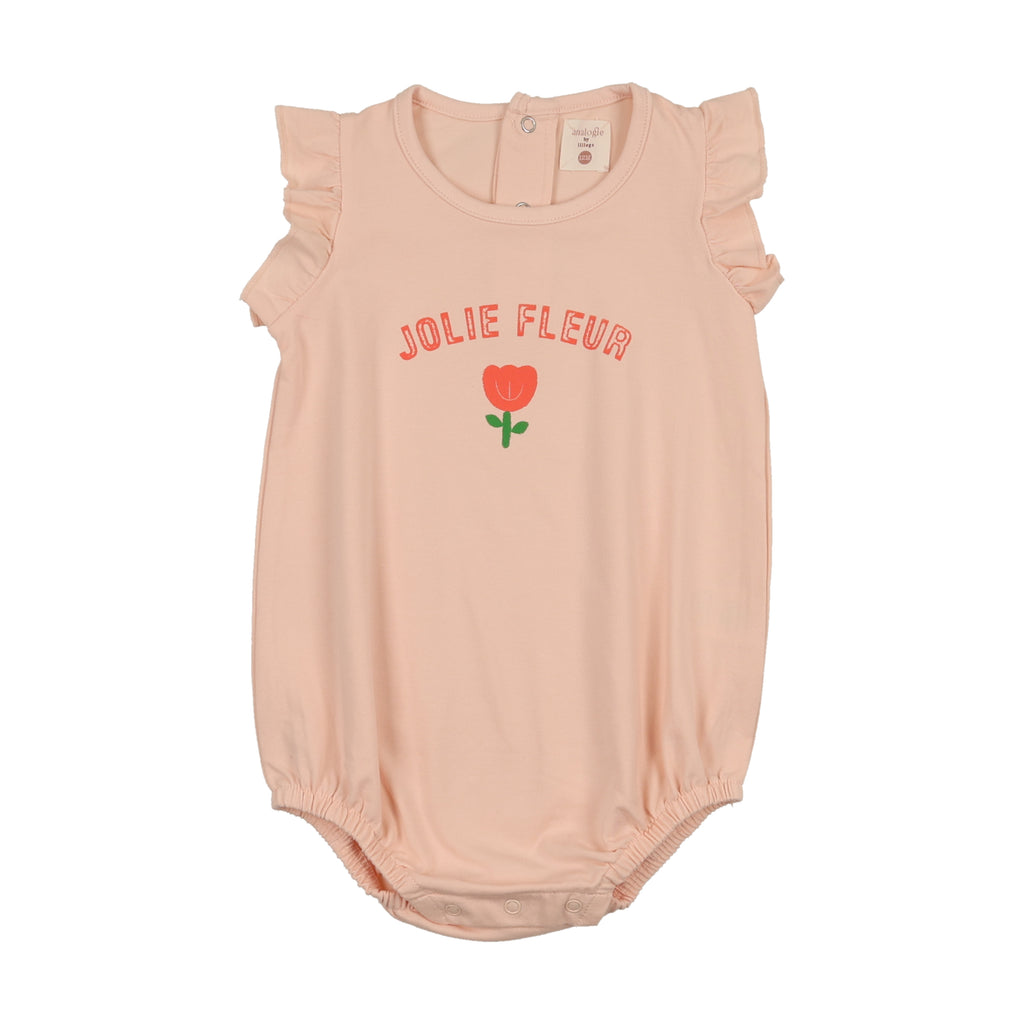 Lil Legs Tulip Romper - Cloud Pink