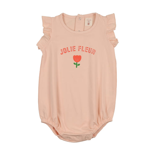 Lil Legs Tulip Romper - Cloud Pink
