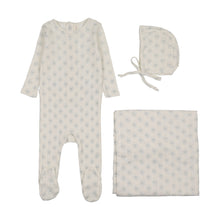 Load image into Gallery viewer, Lilette Geo Floral Printed Layette Set - Cream/Blue