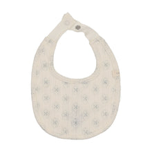 Load image into Gallery viewer, Lilette Geo Floral Print Bib - Cream/Blue