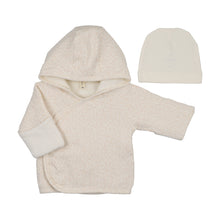 Load image into Gallery viewer, Lilette Leaf Trail Jacket And Bonnet - Cream/Pink