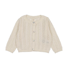 Load image into Gallery viewer, Lilette Crochet Knit Shrug And Bonnet - Cream