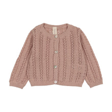 Load image into Gallery viewer, Lilette Crochet Knit Shrug And Bonnet - Dusty Pink