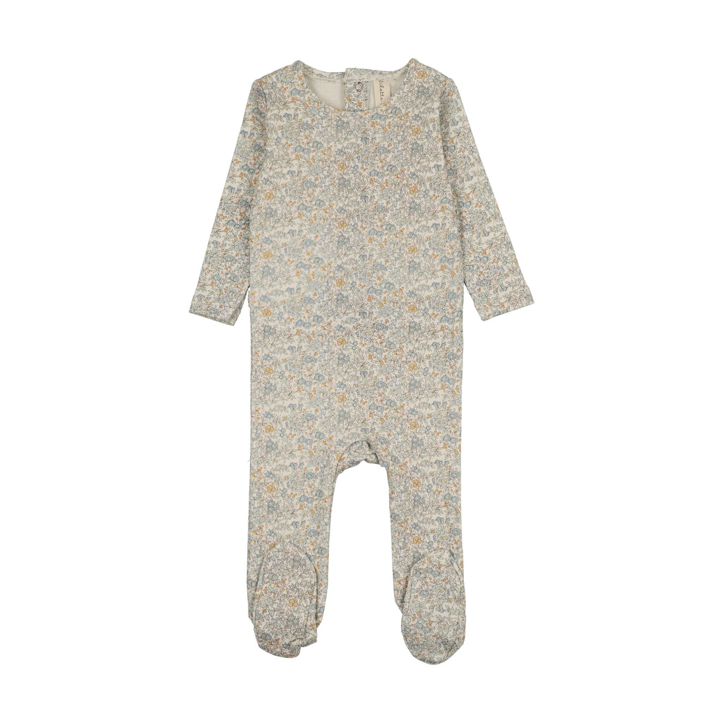 Lilette Sweet Liberty Print Footie - Blue