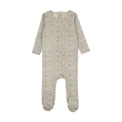 Lilette Sweet Liberty Print Footie - Blue