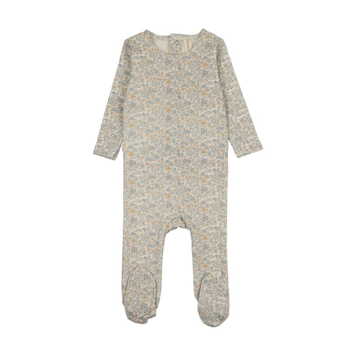 Lilette Sweet Liberty Print Footie - Blue