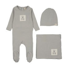 Load image into Gallery viewer, Lilette Graphic Tag Layette Set - Pale Blue