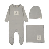 Lilette Graphic Tag Layette Set - Pale Blue